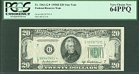 Fr.2061-G*, 1950B $20 Chicago Star Note, Very Choice CU, PCGS64-PPQ